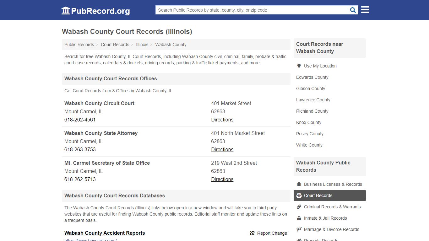 Free Wabash County Court Records (Illinois Court Records) - PubRecord.org